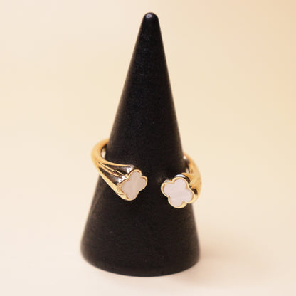 Quatrefoil Cuff Ring