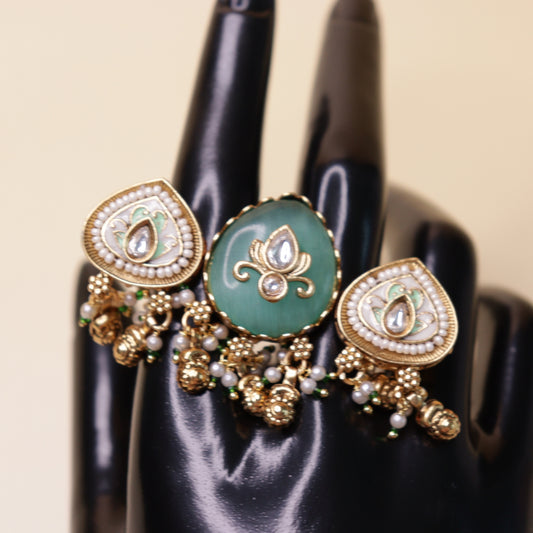 Emerald Veil Heritage Ring