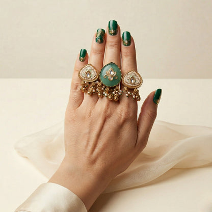Emerald Veil Heritage Ring