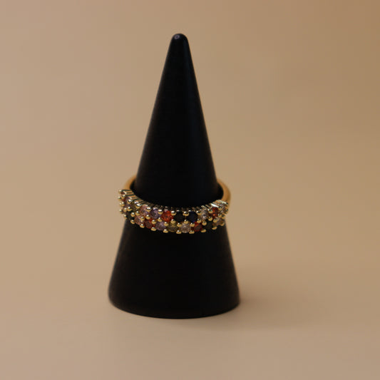 Rainbow Eternity Band Ring