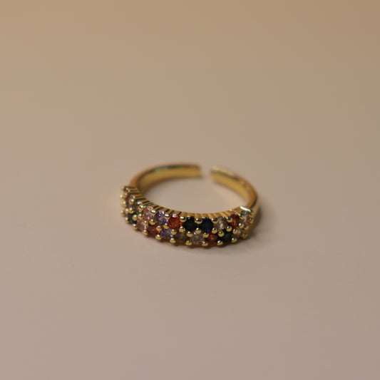 Rainbow Eternity Band Ring