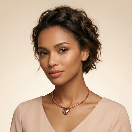 Golden Whisper Heart Chain