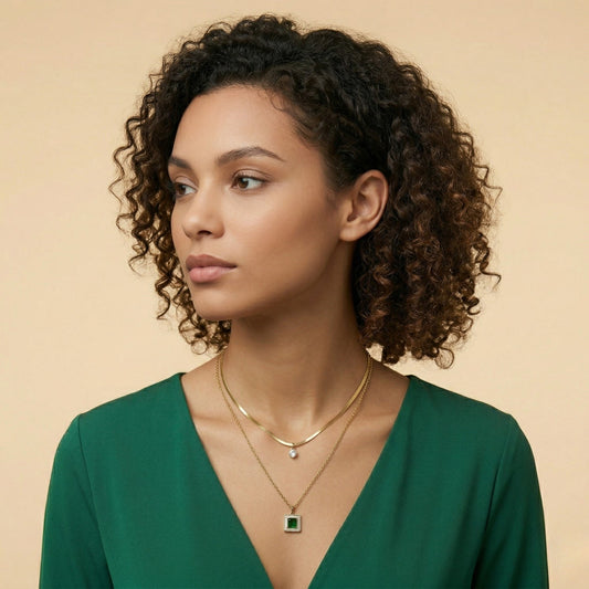 Emerald Duo Grace Neck Chain
