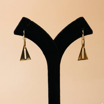 Golden Apex Cutout Earrings