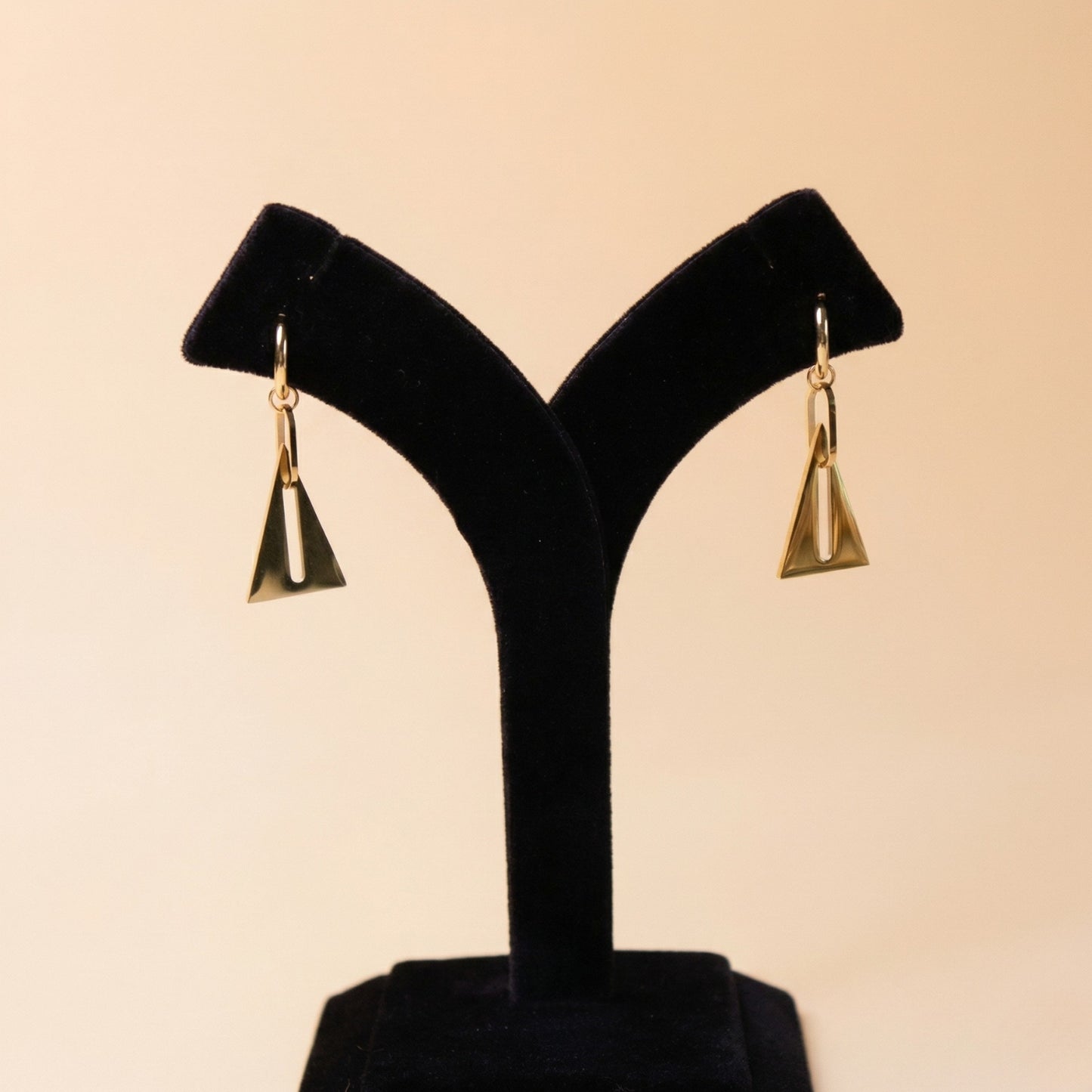 Golden Apex Cutout Earrings
