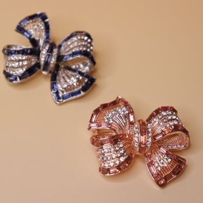 Rose Glitz Bow Brooch