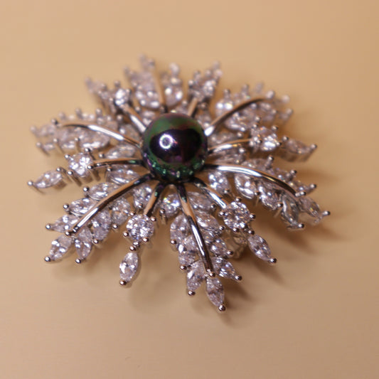 Arctic Night Bloom Brooch