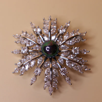 Arctic Night Bloom Brooch