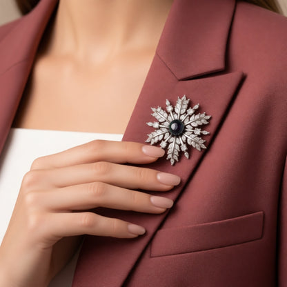 Arctic Night Bloom Brooch