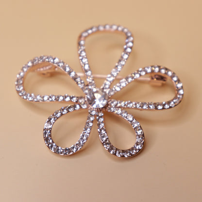 Sparkling Flower Brooch