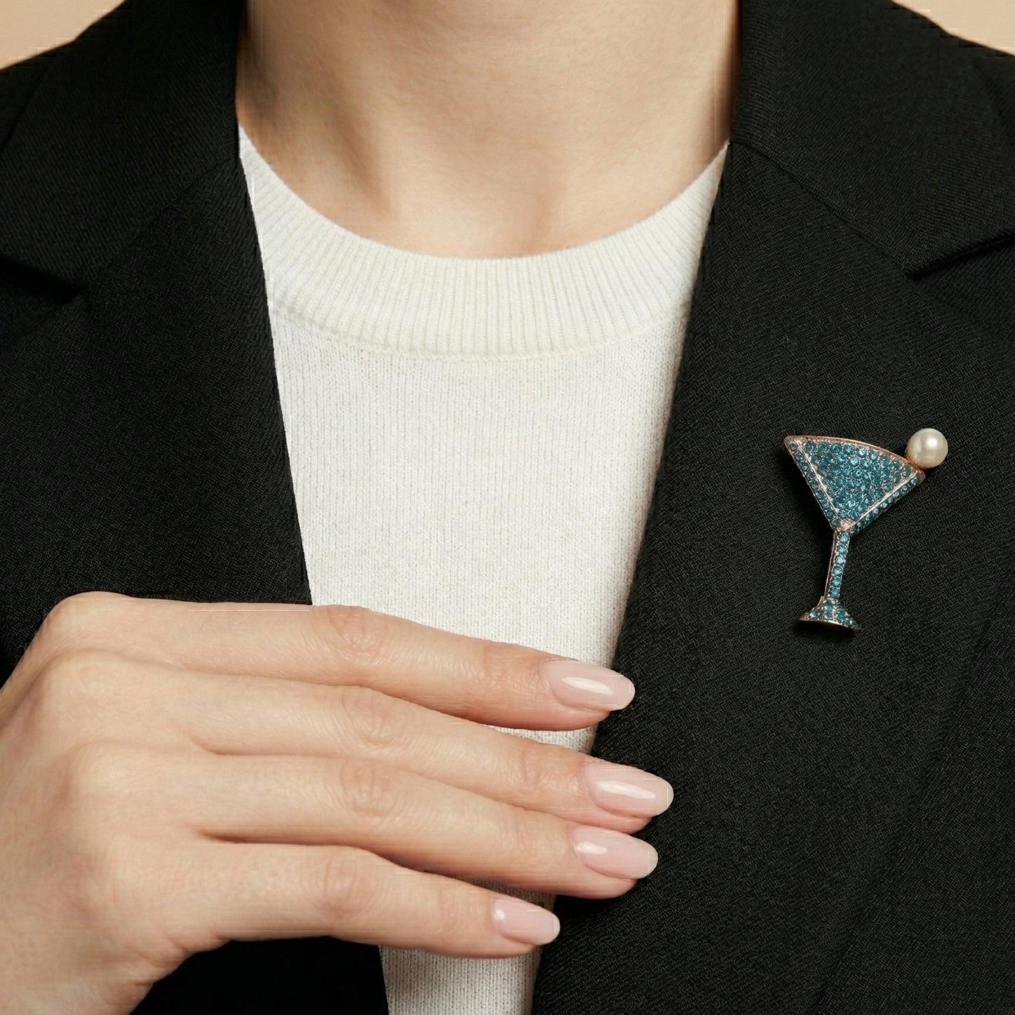 Martini Royale Brooch