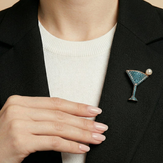 Martini Royale Brooch