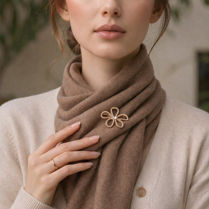 Sparkling Flower Brooch