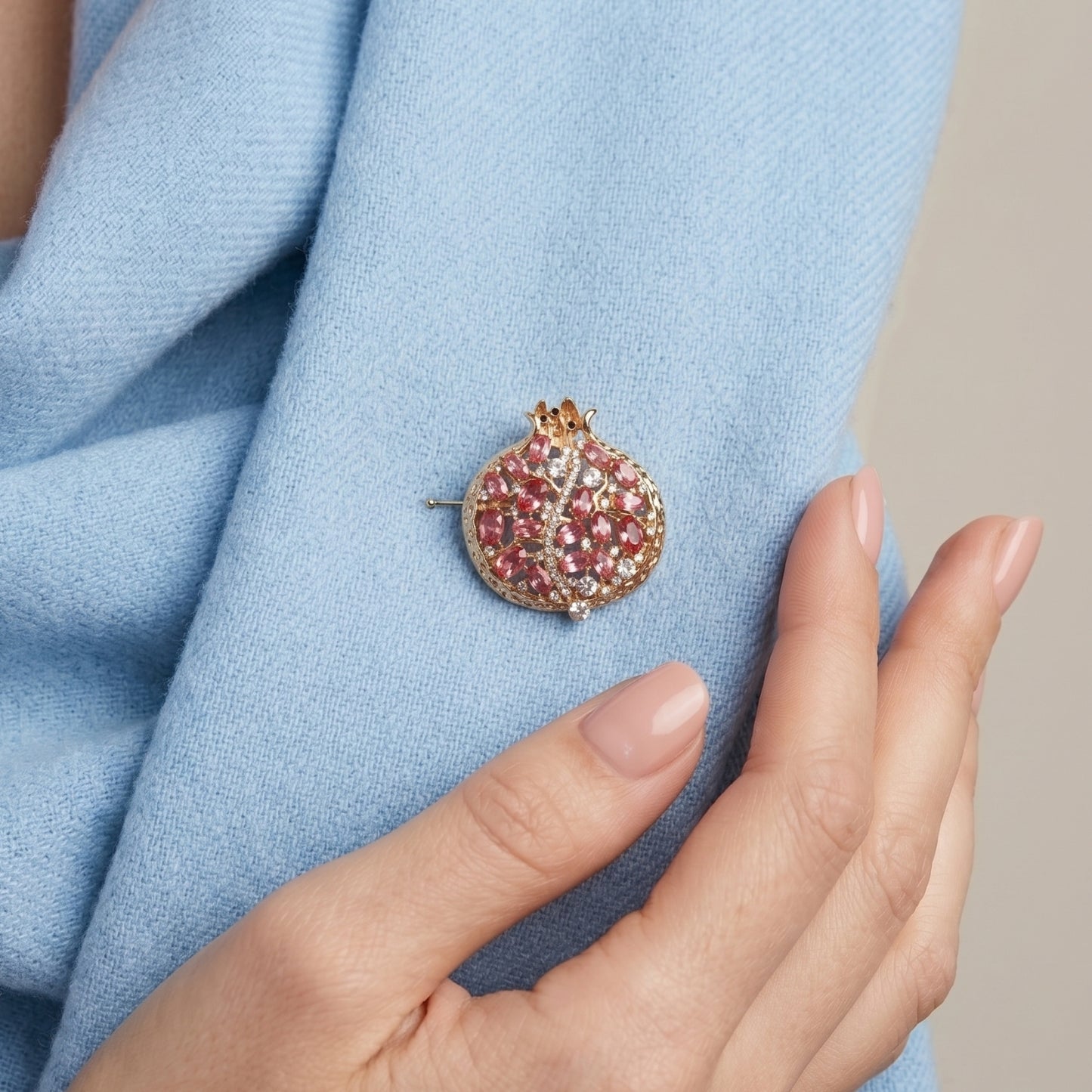 Jeweled Harvest Brooch