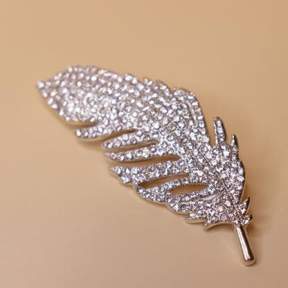 Glacial Feather Brooch