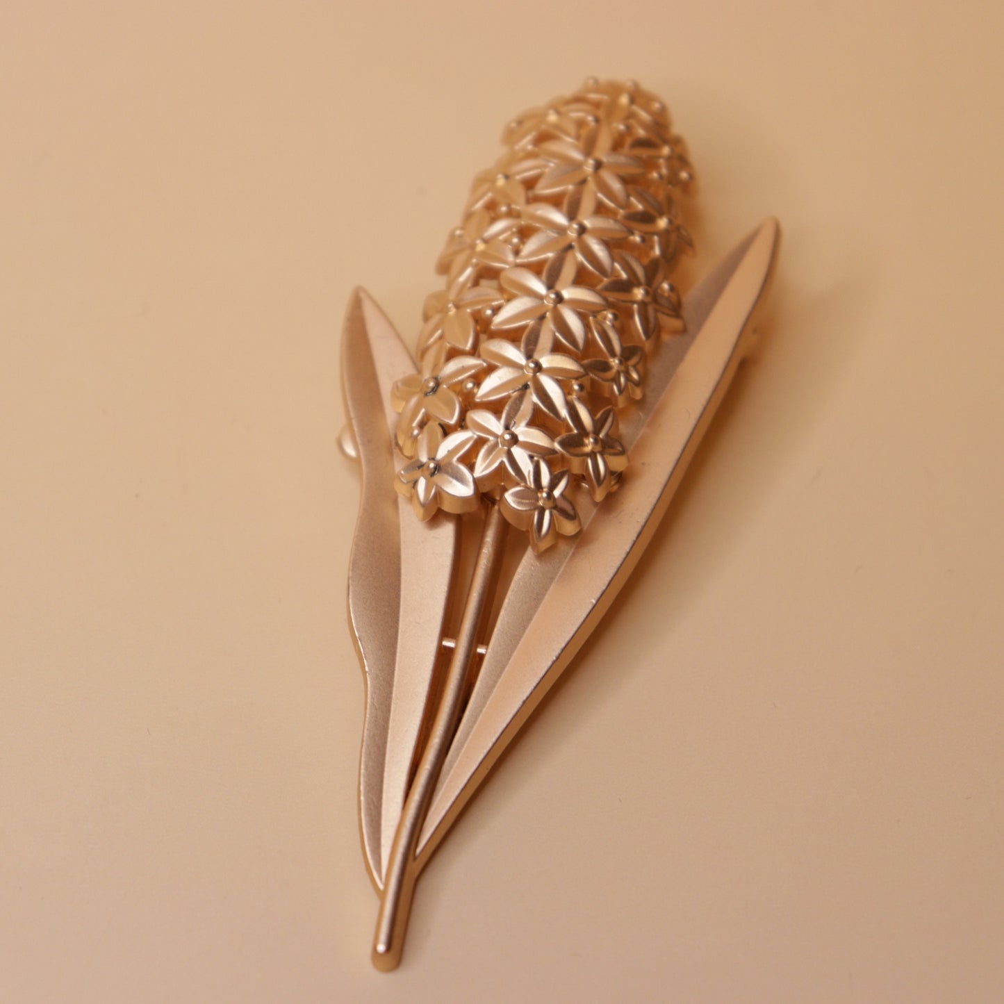 Golden Hyacinth Blossom Brooch