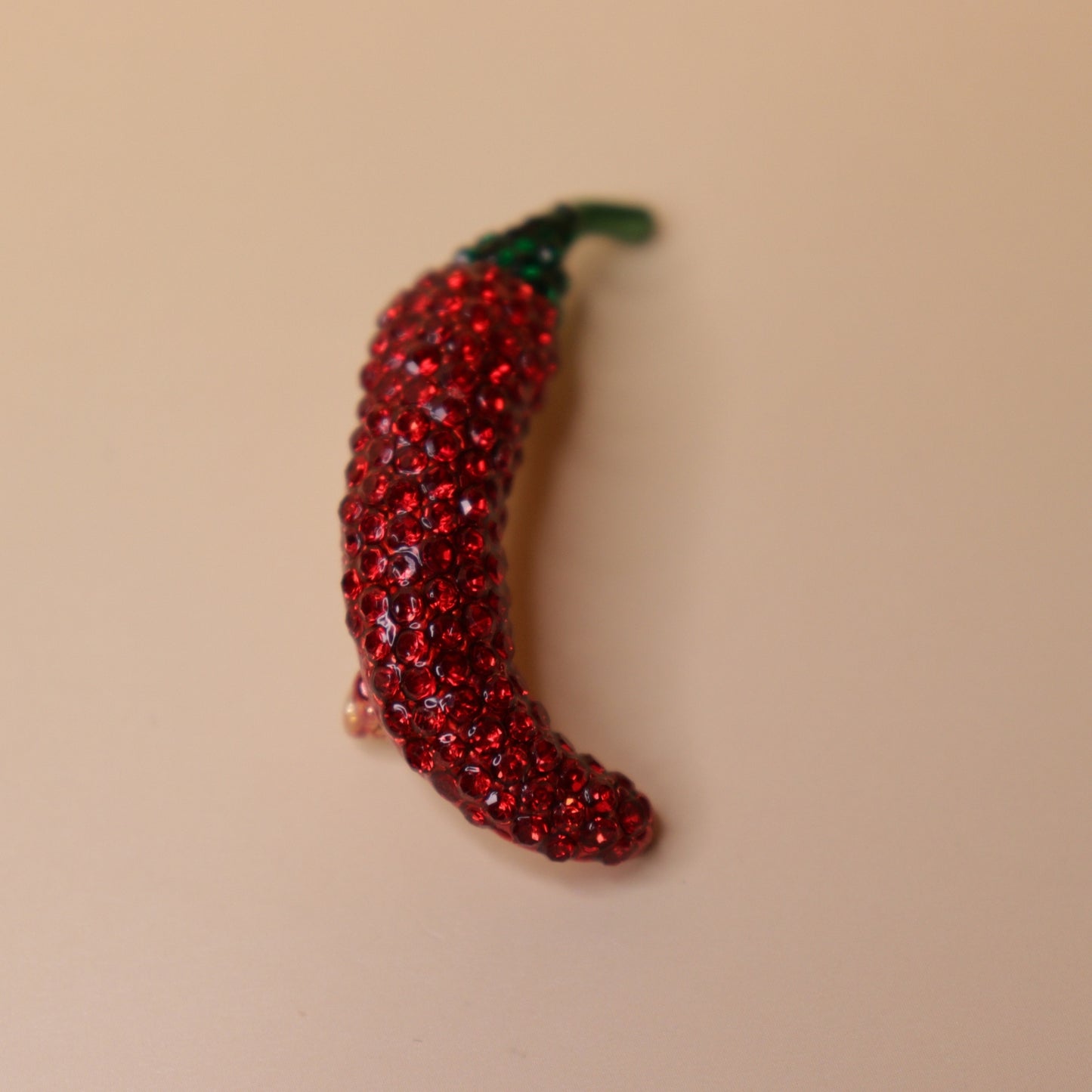 Fiery Red Chili Brooch