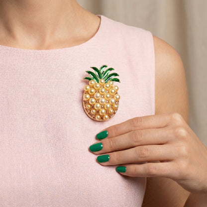 Pearl Pineapple Brooch