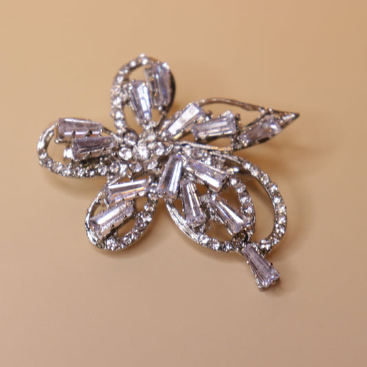 Frosted Bloom Elegance Brooch