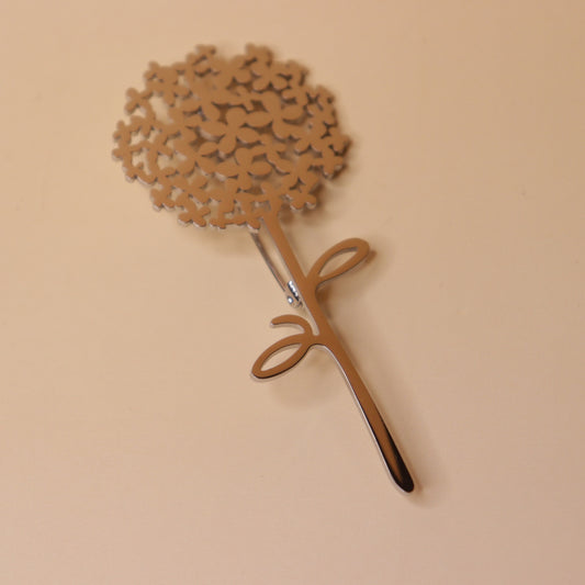Silver Silhouette Brooch