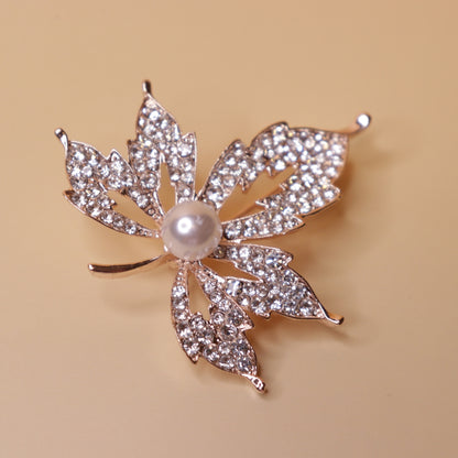 Maple Pearl Brooch