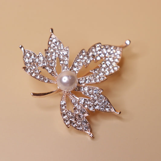 Maple Pearl Brooch
