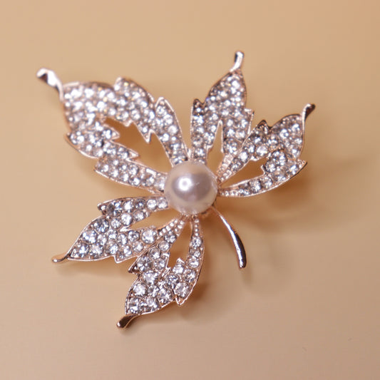 Maple Pearl Brooch