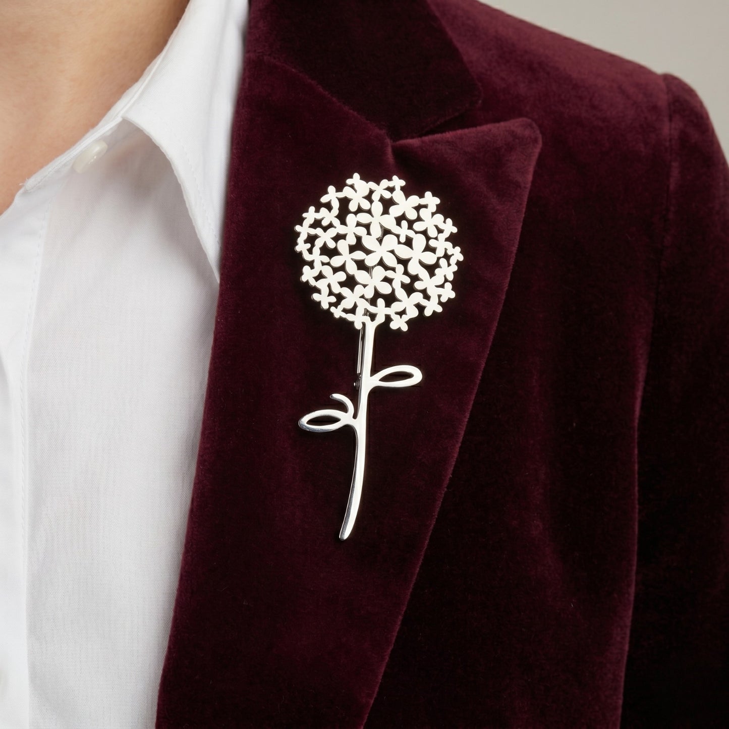 Silver Silhouette Brooch