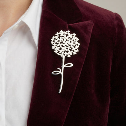 Silver Silhouette Brooch