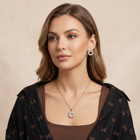 Pearl Bow Elegance Set