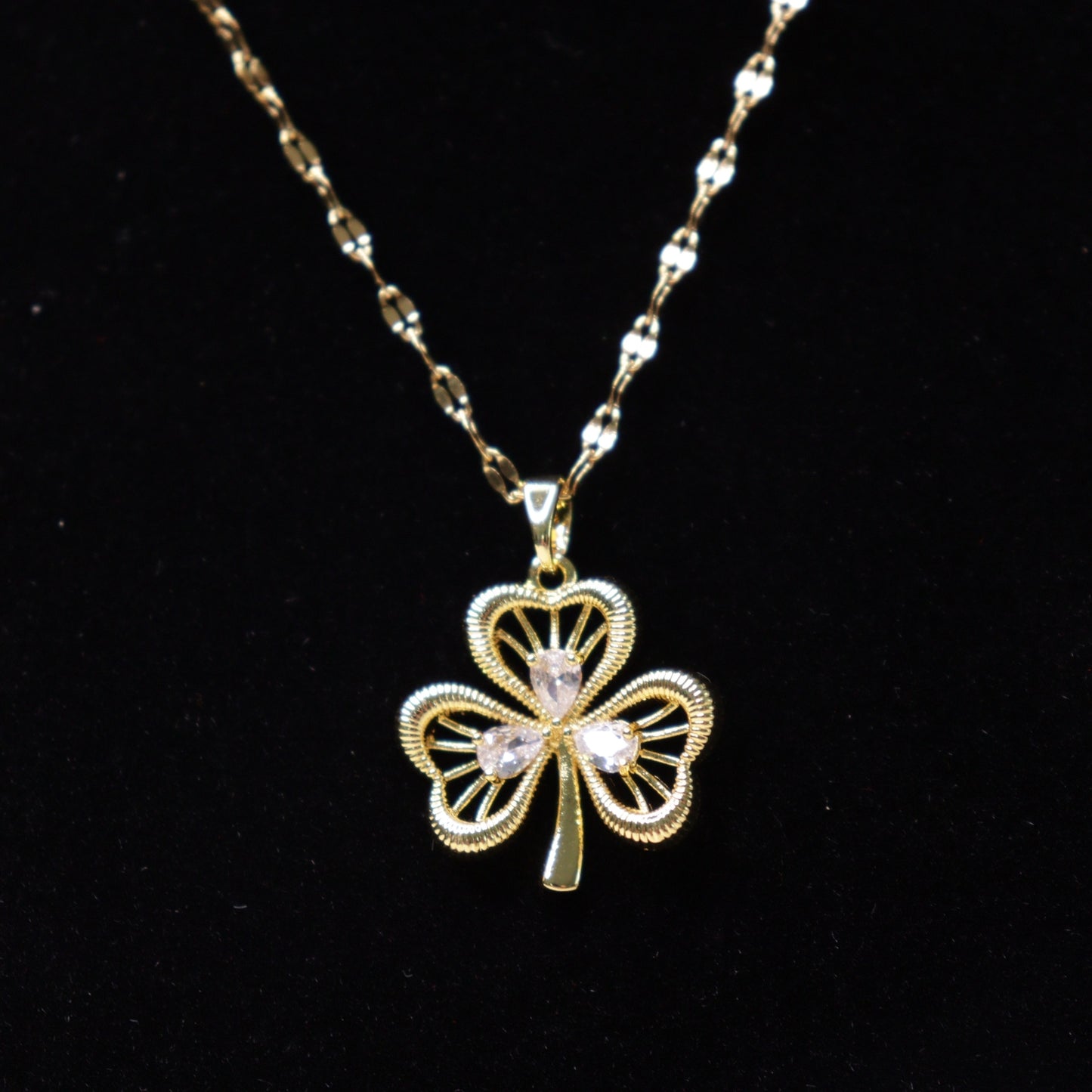 Golden Clover Charm Set