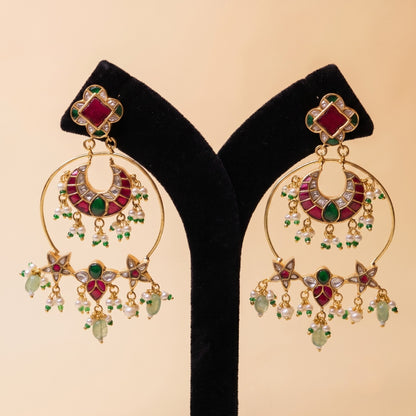 Gulnaar Kundan Earrings