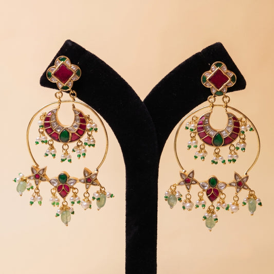 Gulnaar Kundan Earrings