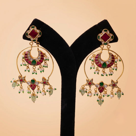 Gulnaar Kundan Earrings