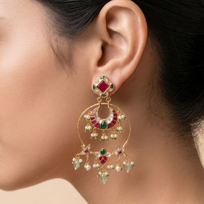 Gulnaar Kundan Earrings