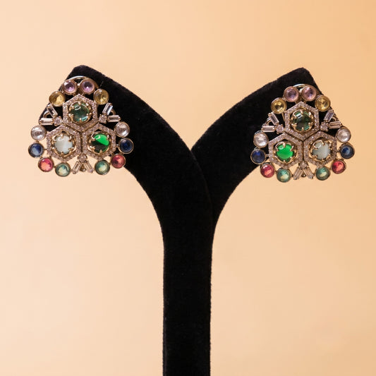 Jewel Mosaic Gemstone Earrings