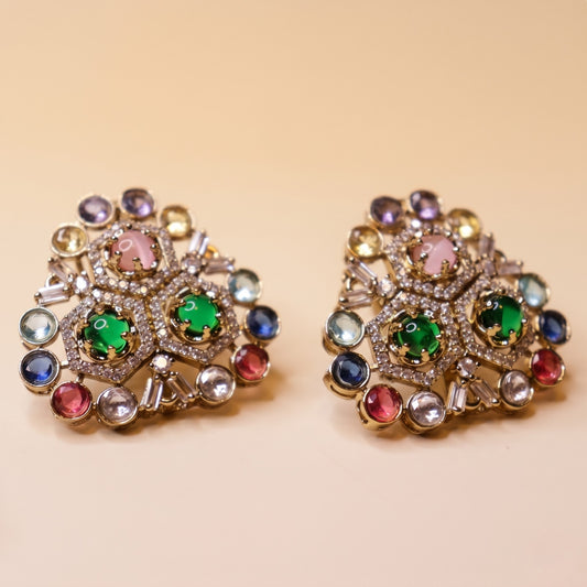 Jewel Mosaic Gemstone Earrings