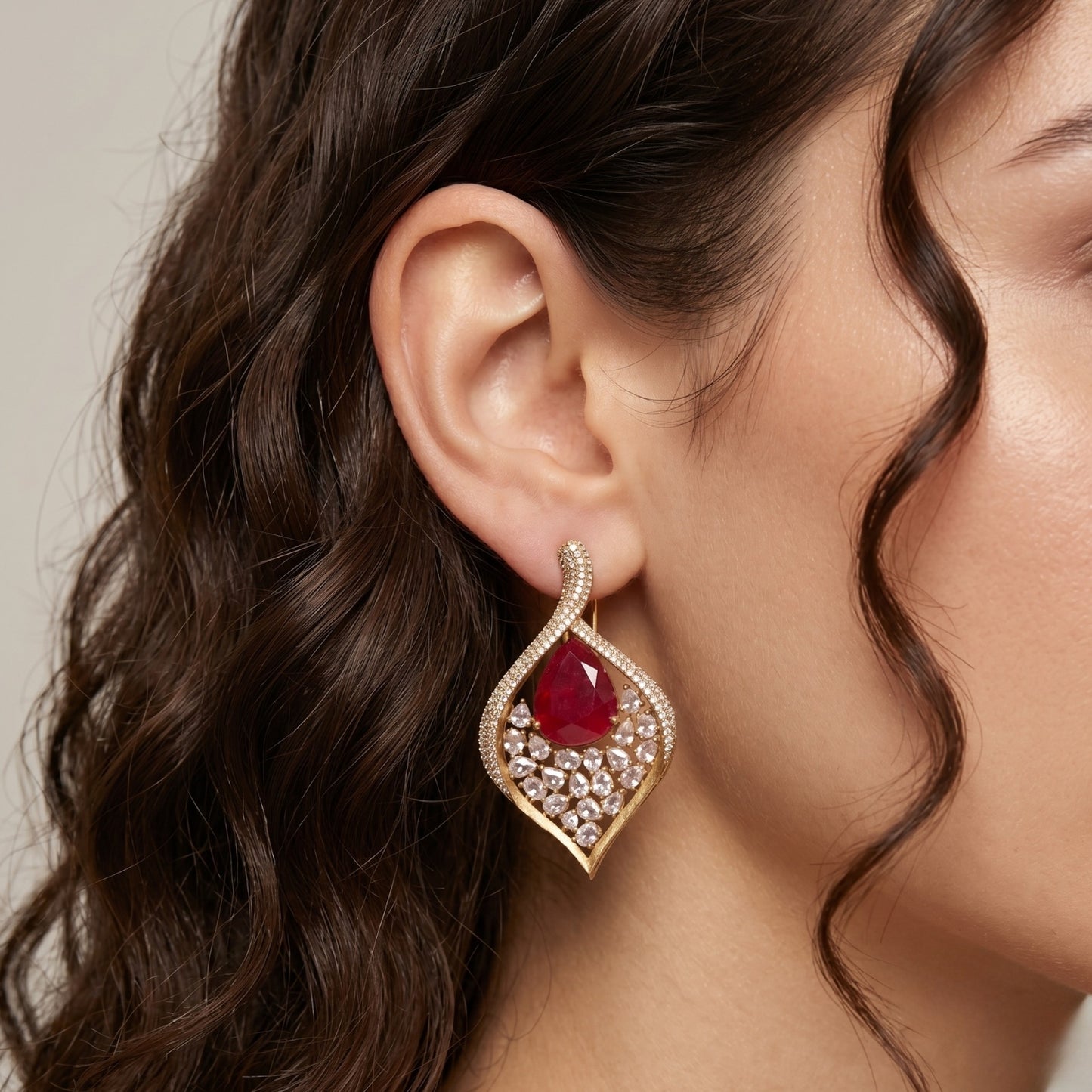 Scarlet Spark Earrings