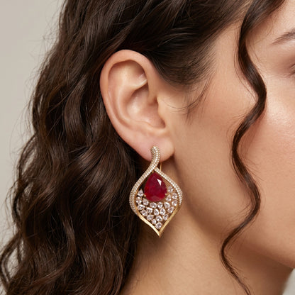 Scarlet Spark Earrings