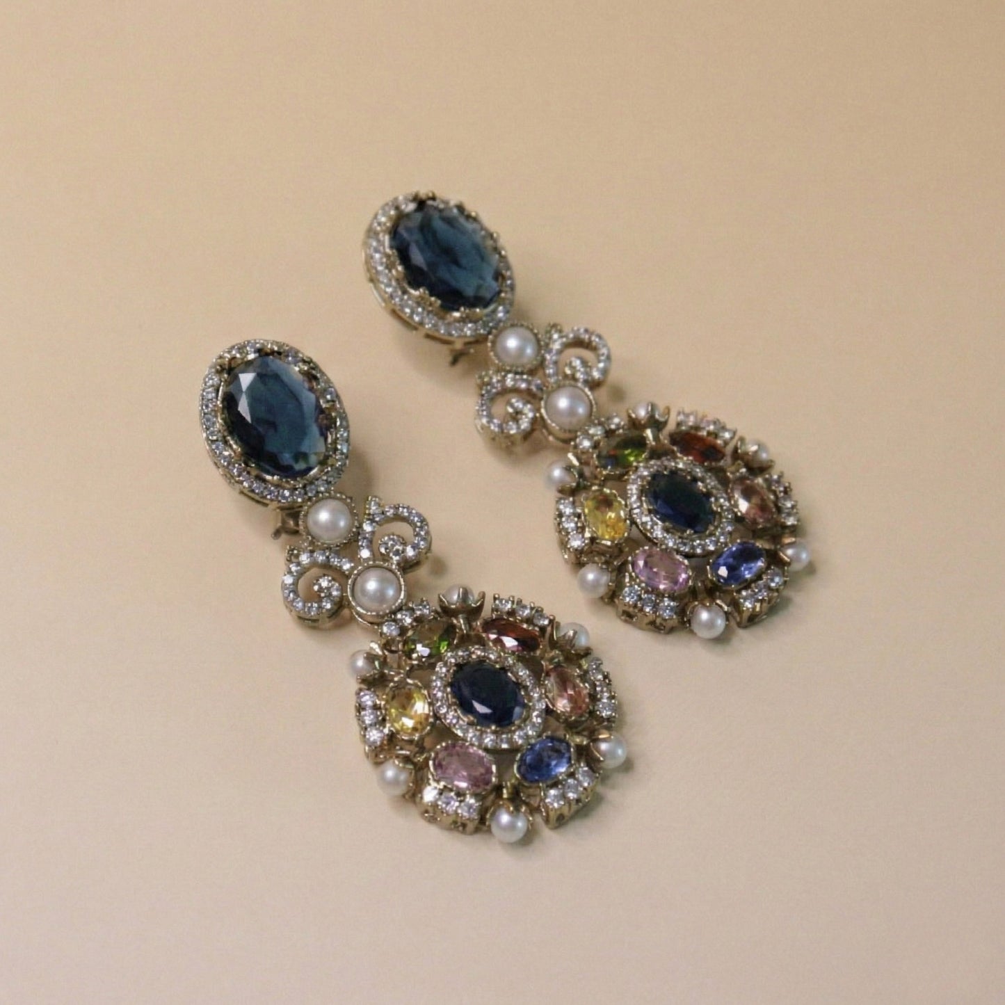 Ethereal Multistone Drops Earrings