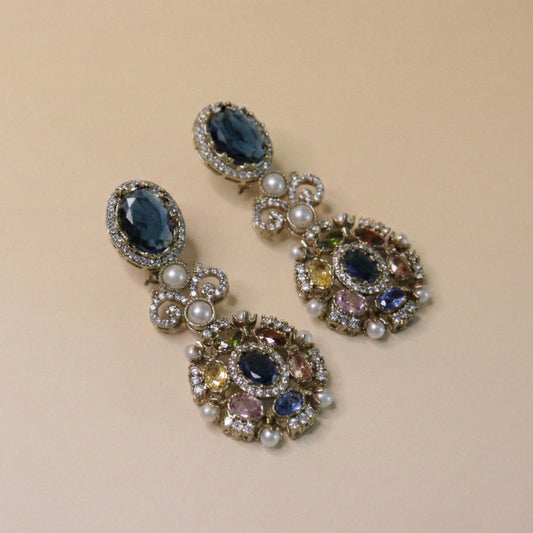 Ethereal Multistone Drops Earrings