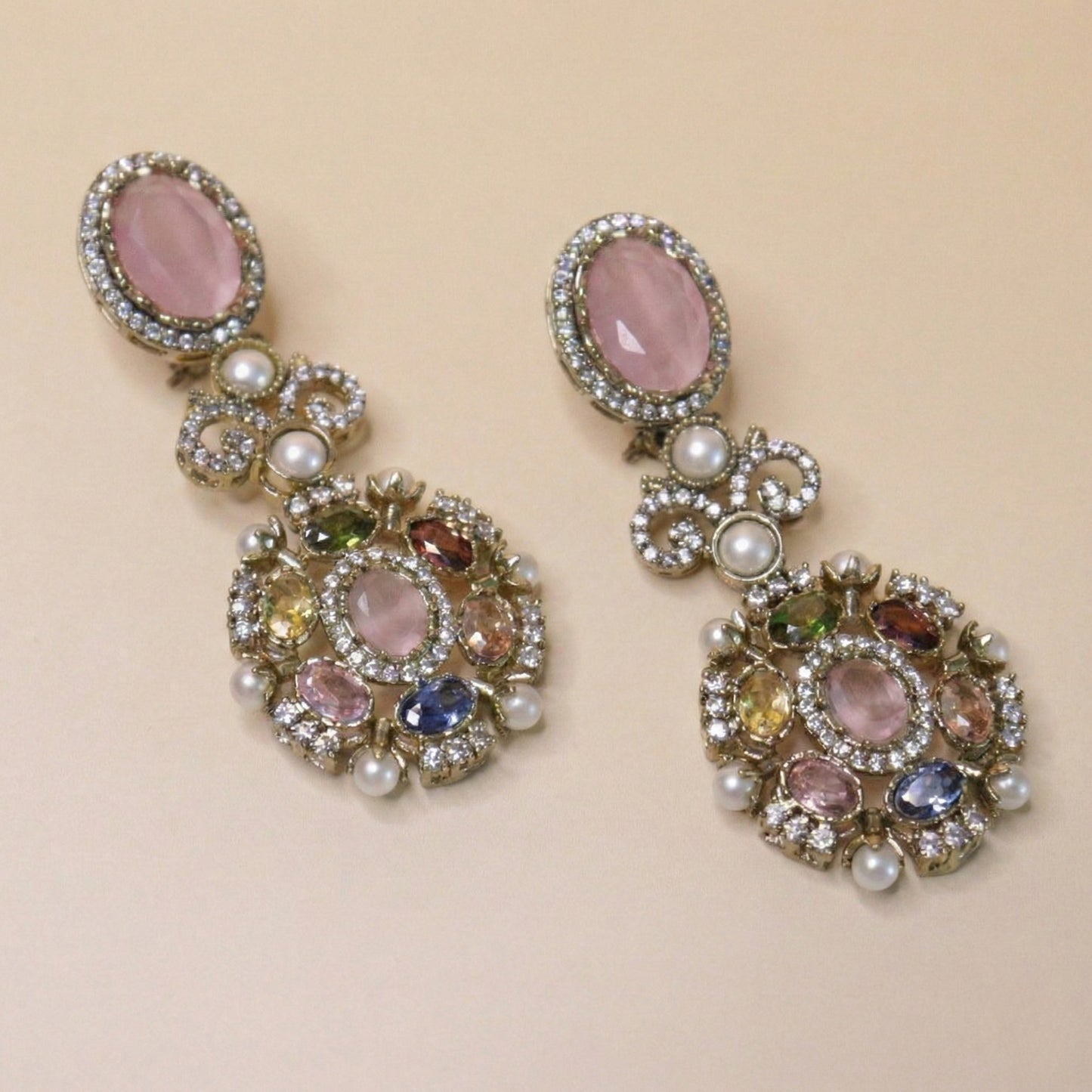 Ethereal Multistone Drops Earrings