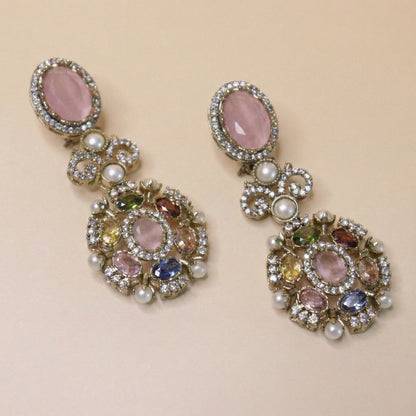 Ethereal Multistone Drops Earrings