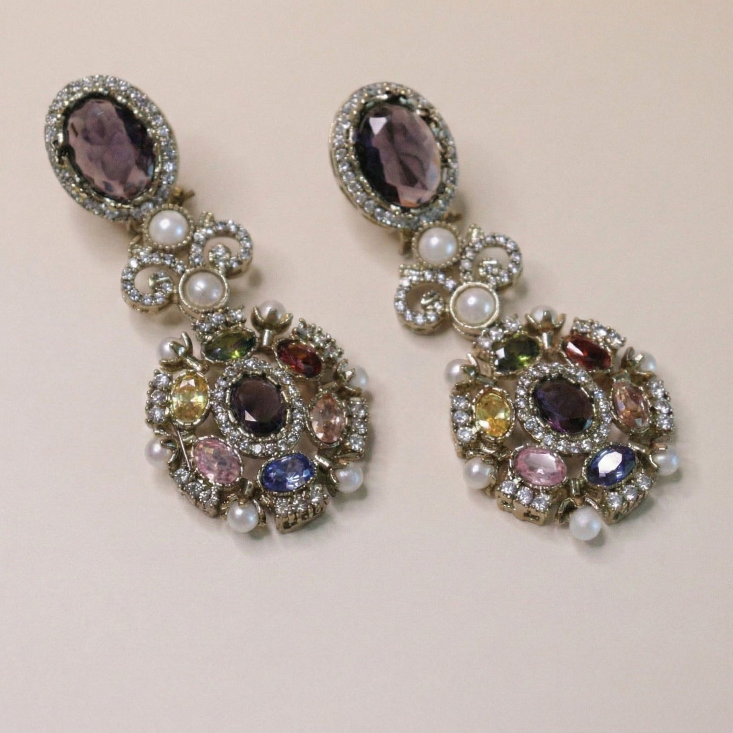 Ethereal Multistone Drops Earrings