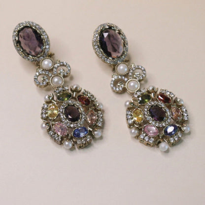 Ethereal Multistone Drops Earrings