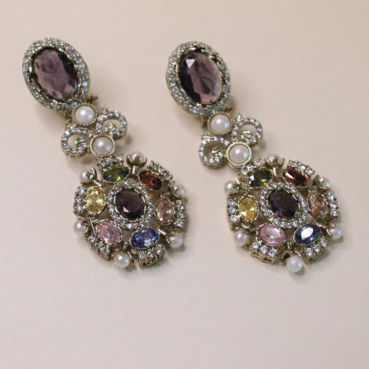 Ethereal Multistone Drops Earrings