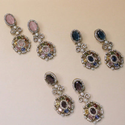 Ethereal Multistone Drops Earrings