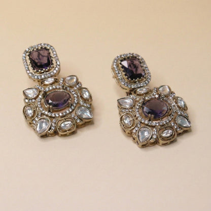 Vintage Square Drops Earrings