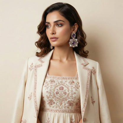 Vintage Square Drops Earrings