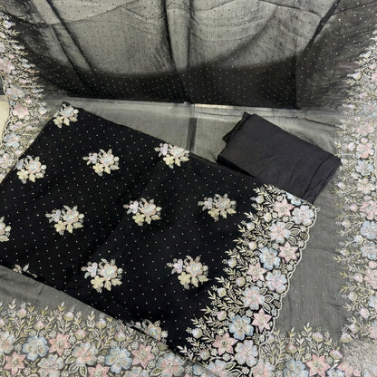 Noir Floral Dream Suit